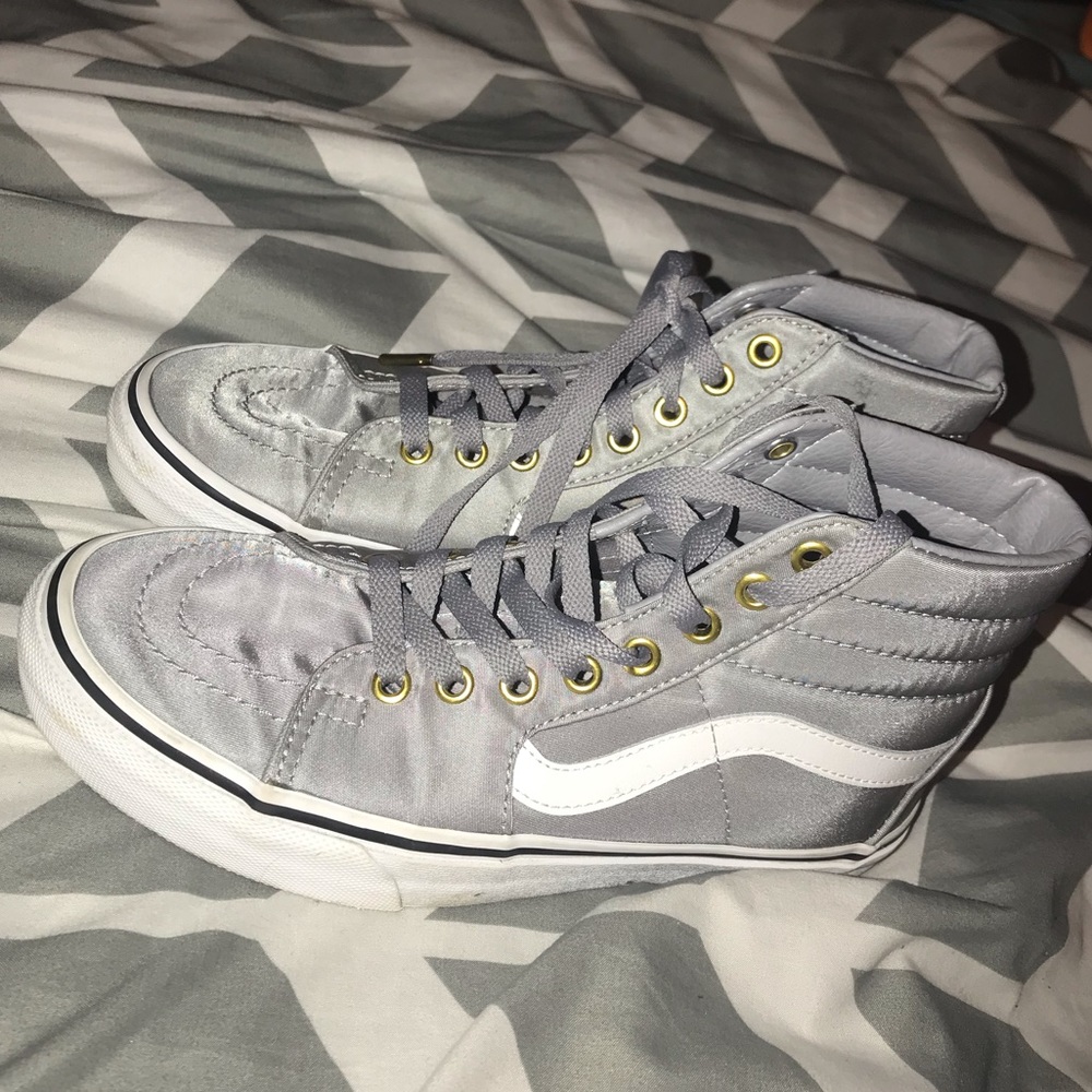 grey high top vans